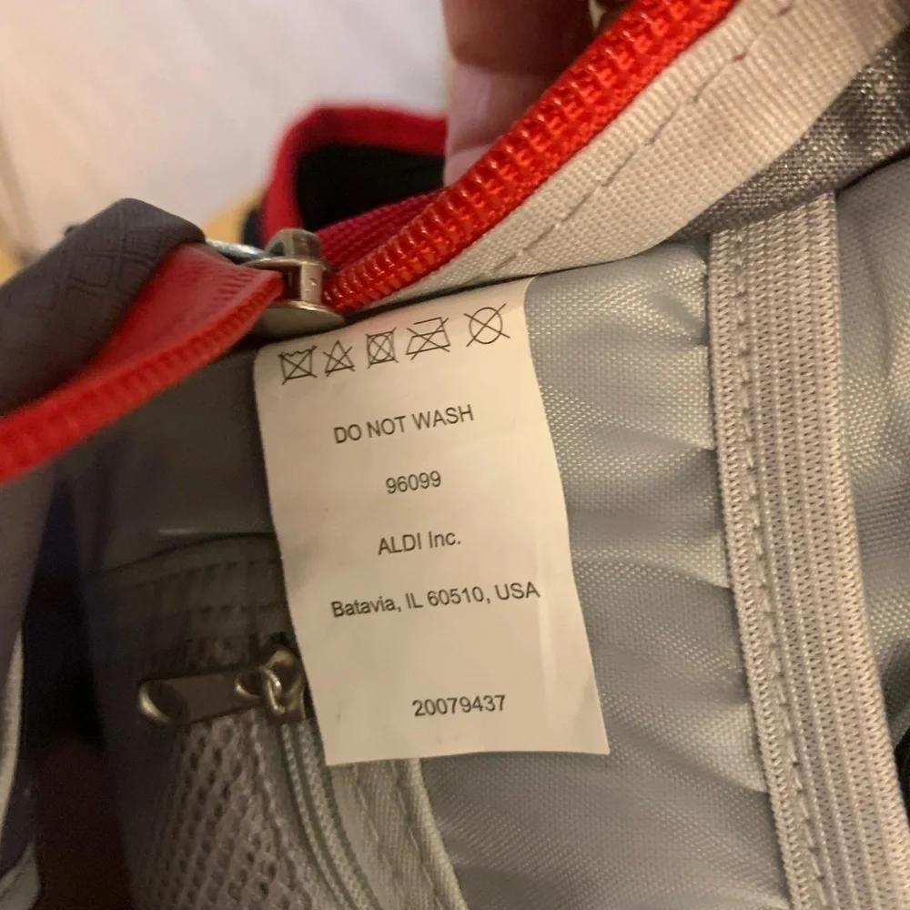 Crane Sports Authentic Walking/Hiking Backpack, Gray and Red NWOT